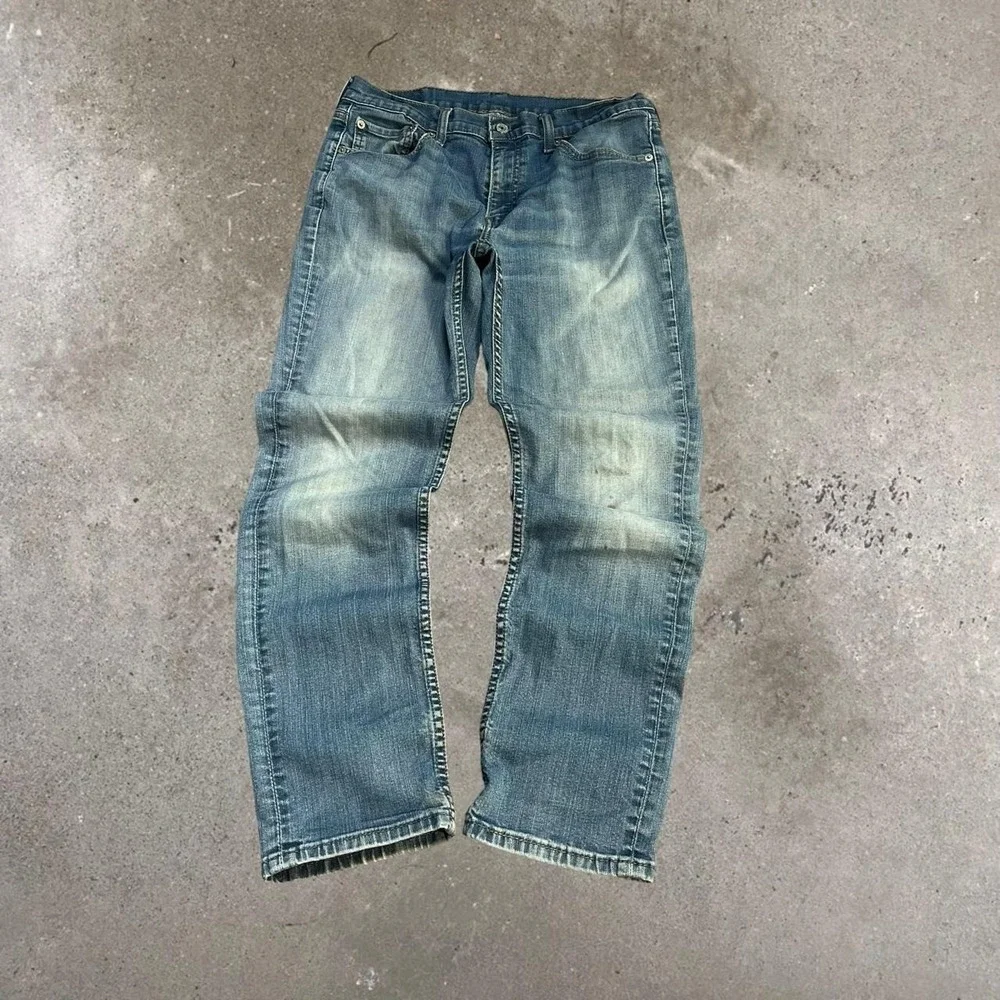 Levi's 511 Light Mid Wash Straight Fit Blue Denim Jeans
